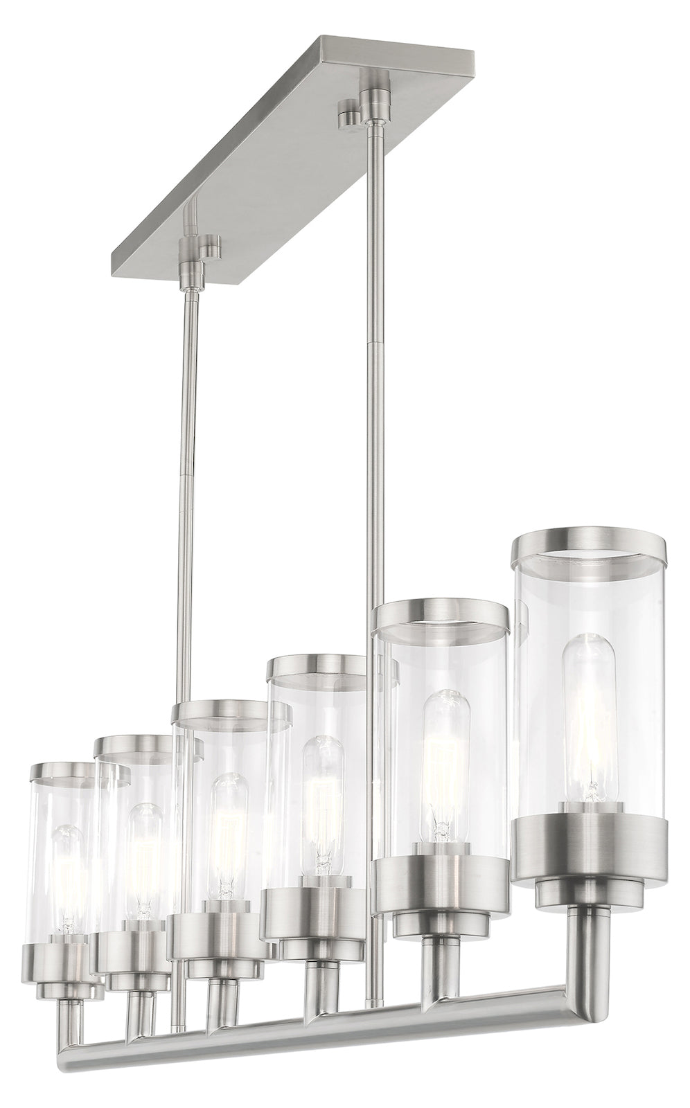 6 Light Linear Chandelier