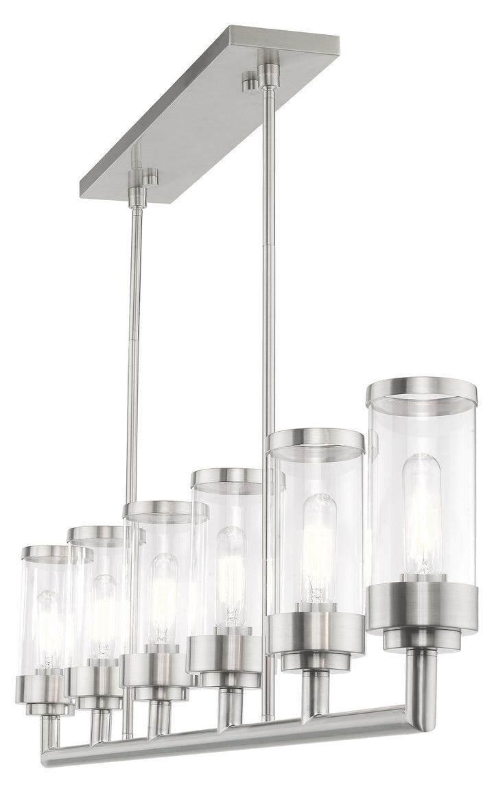 6 Light Linear Chandelier