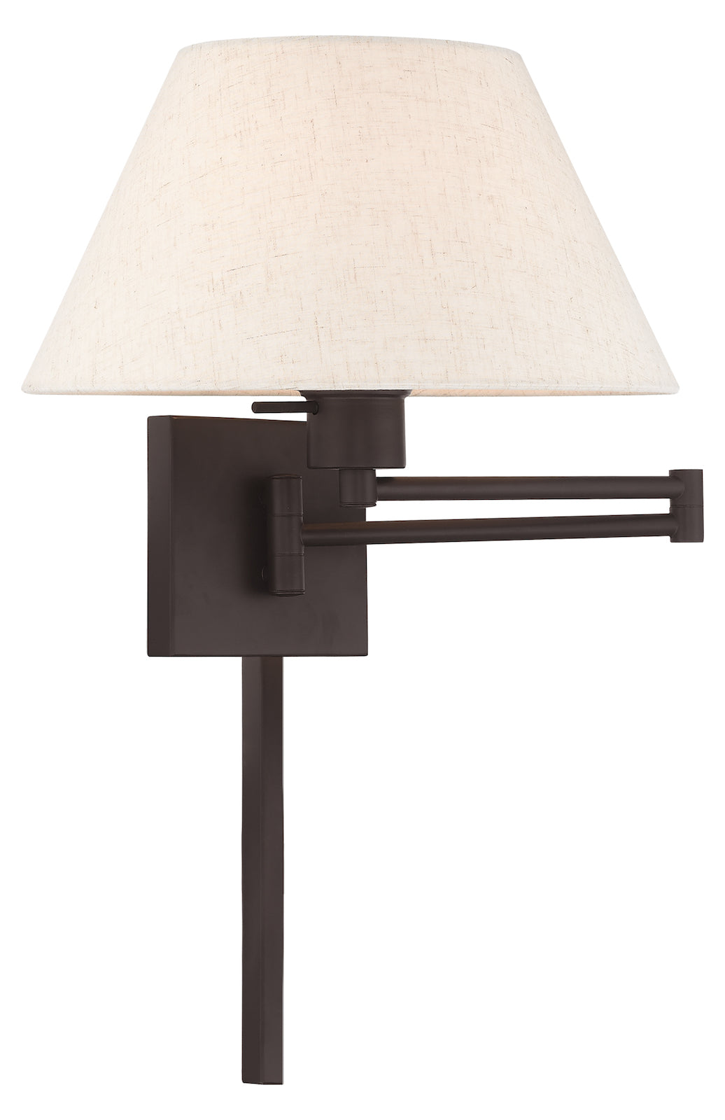 13 Inch 1 Light Swing Arm Wall Lamp by Livex Lighting
