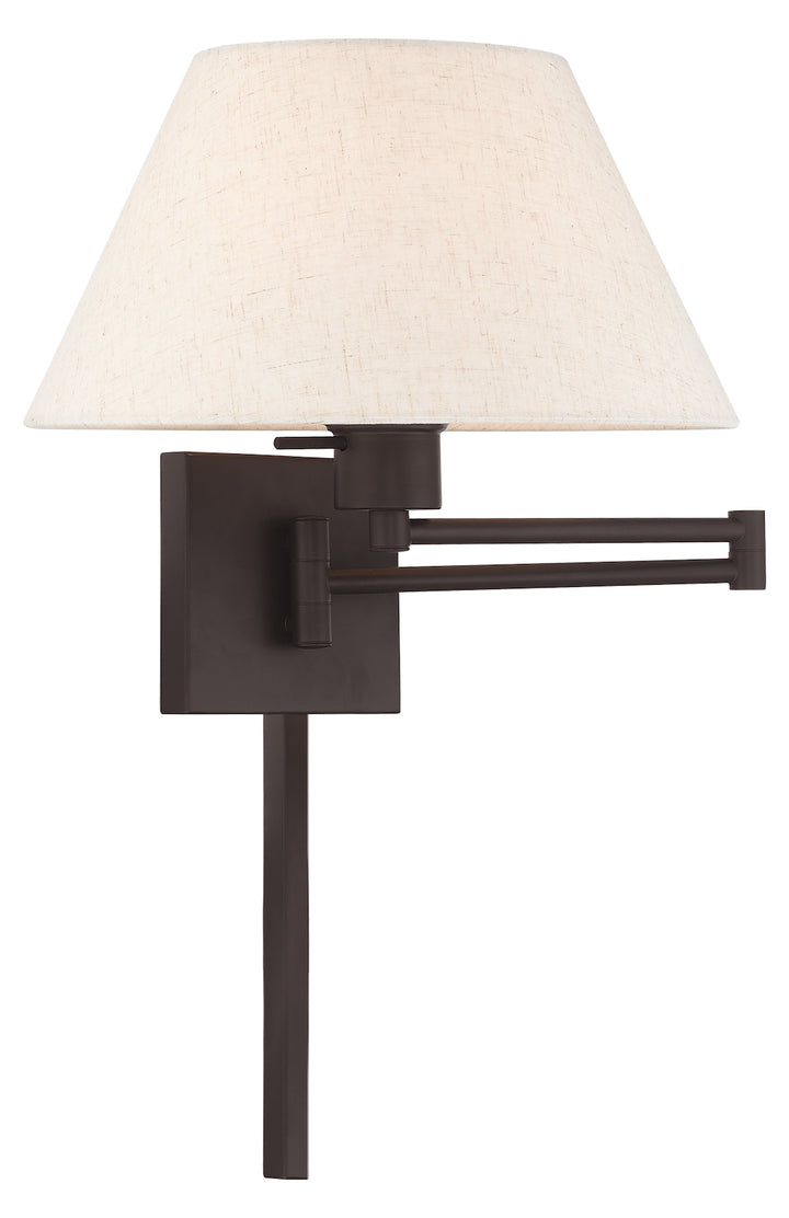 13 Inch 1 Light Swing Arm Wall Lamp by Livex Lighting