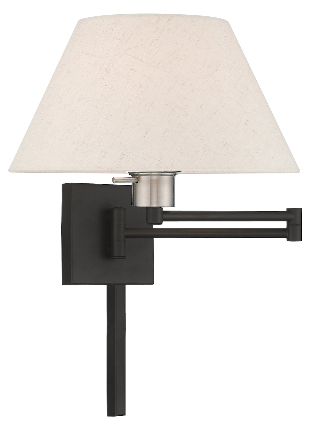 13 Inch 1 Light Swing Arm Wall Lamp by Livex Lighting