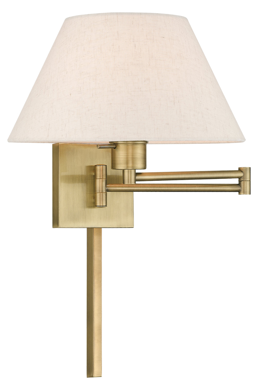 13 Inch 1 Light Swing Arm Wall Lamp by Livex Lighting