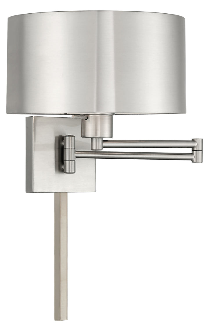 11 Inch 1 Light Swing Arm Wall Lamp by Livex Lighting