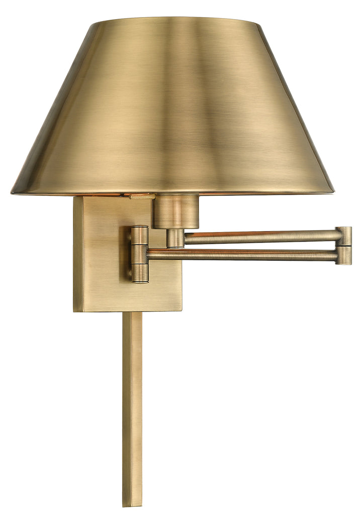 12 Inch 1 Light Swing Arm Wall Lamp by Livex Lighting