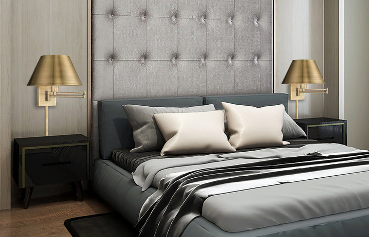 12 Inch 1 Light Swing Arm Wall Lamp