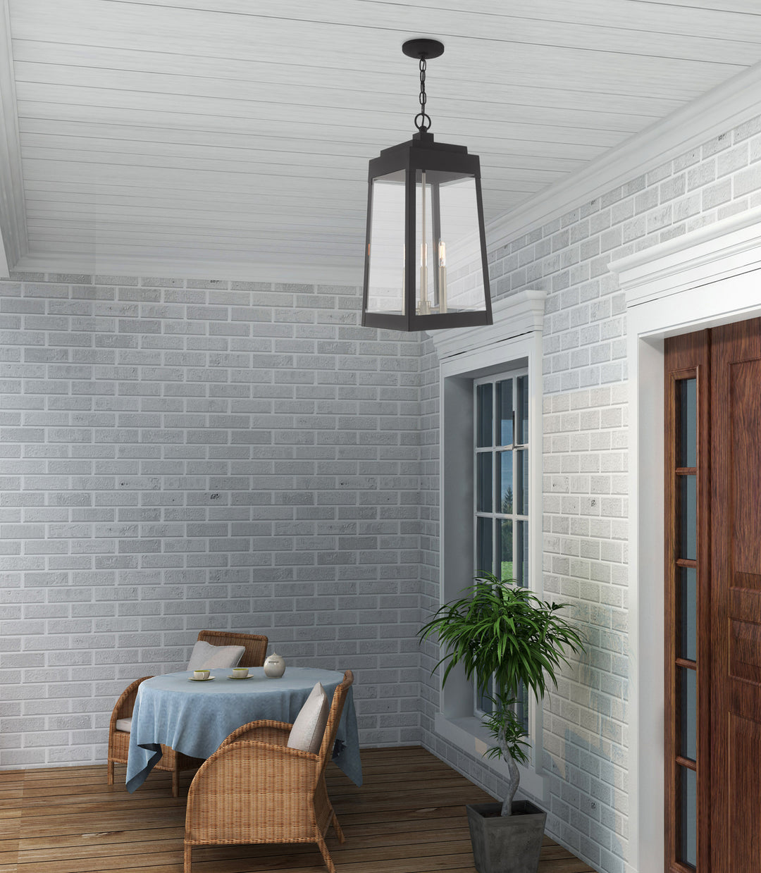 24.5 Inch 3 Light Pendant Lantern