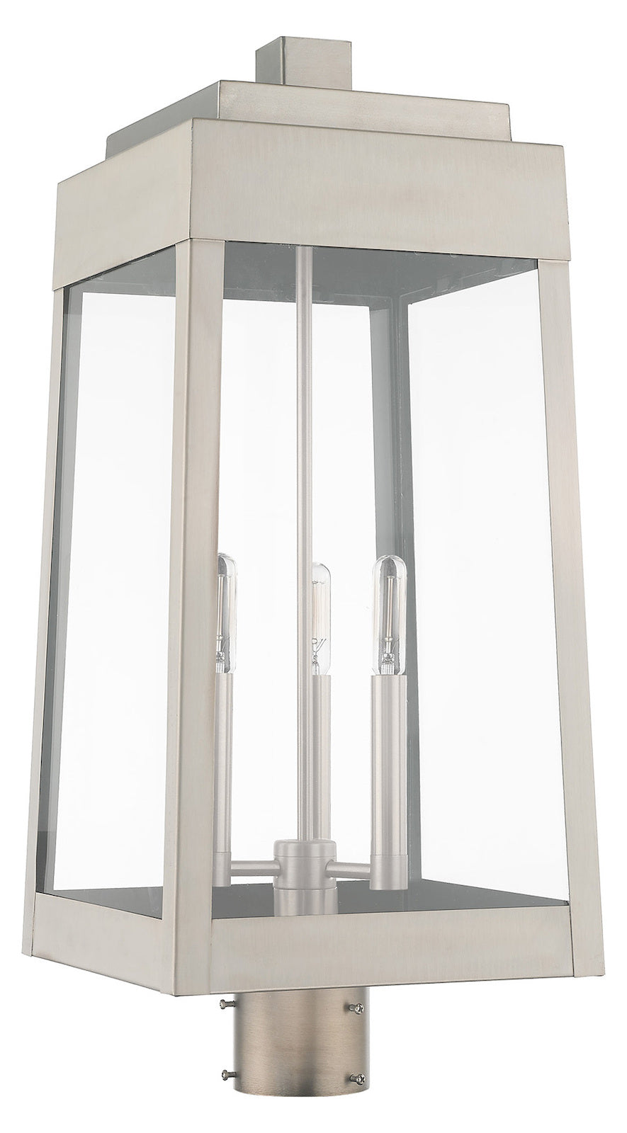 24.75 Inch 3 Light Post Top Lantern