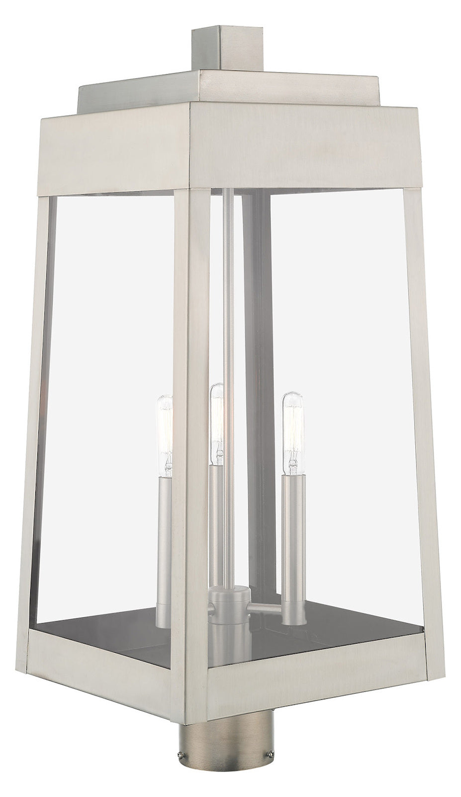 24.75 Inch 3 Light Post Top Lantern