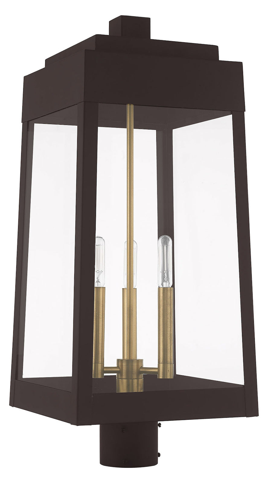 24.75 Inch 3 Light Post Top Lantern