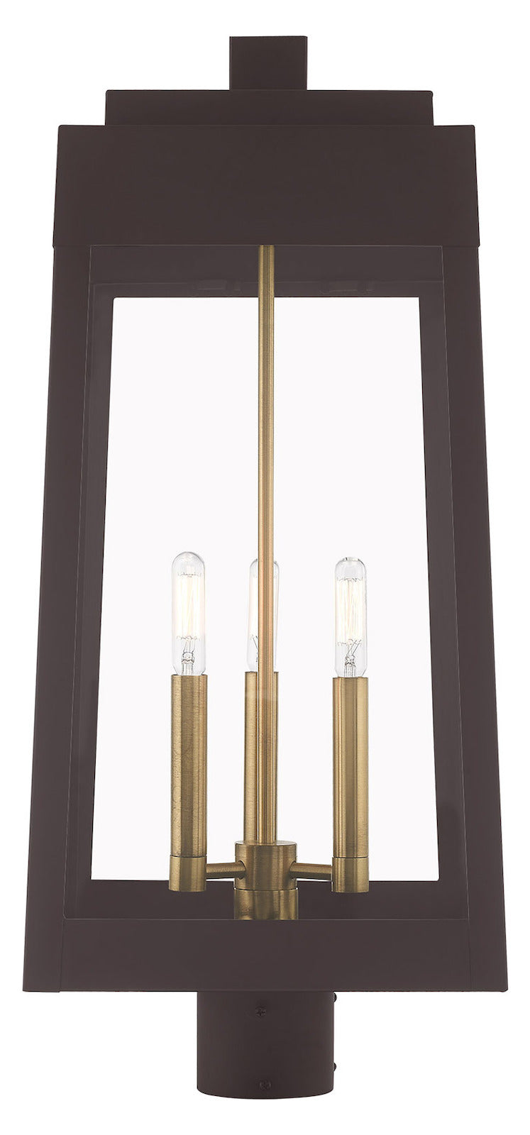 24.75 Inch 3 Light Post Top Lantern