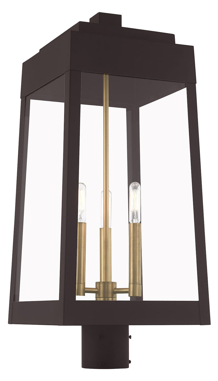 24.75 Inch 3 Light Post Top Lantern