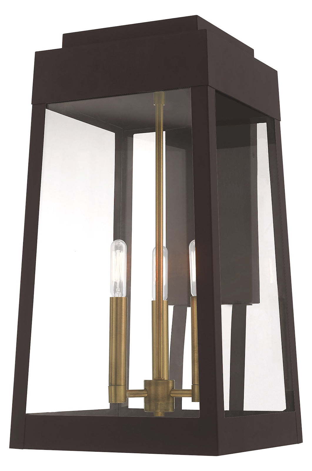20 Inch 3 Light Wall Lantern by Livex Lighting
