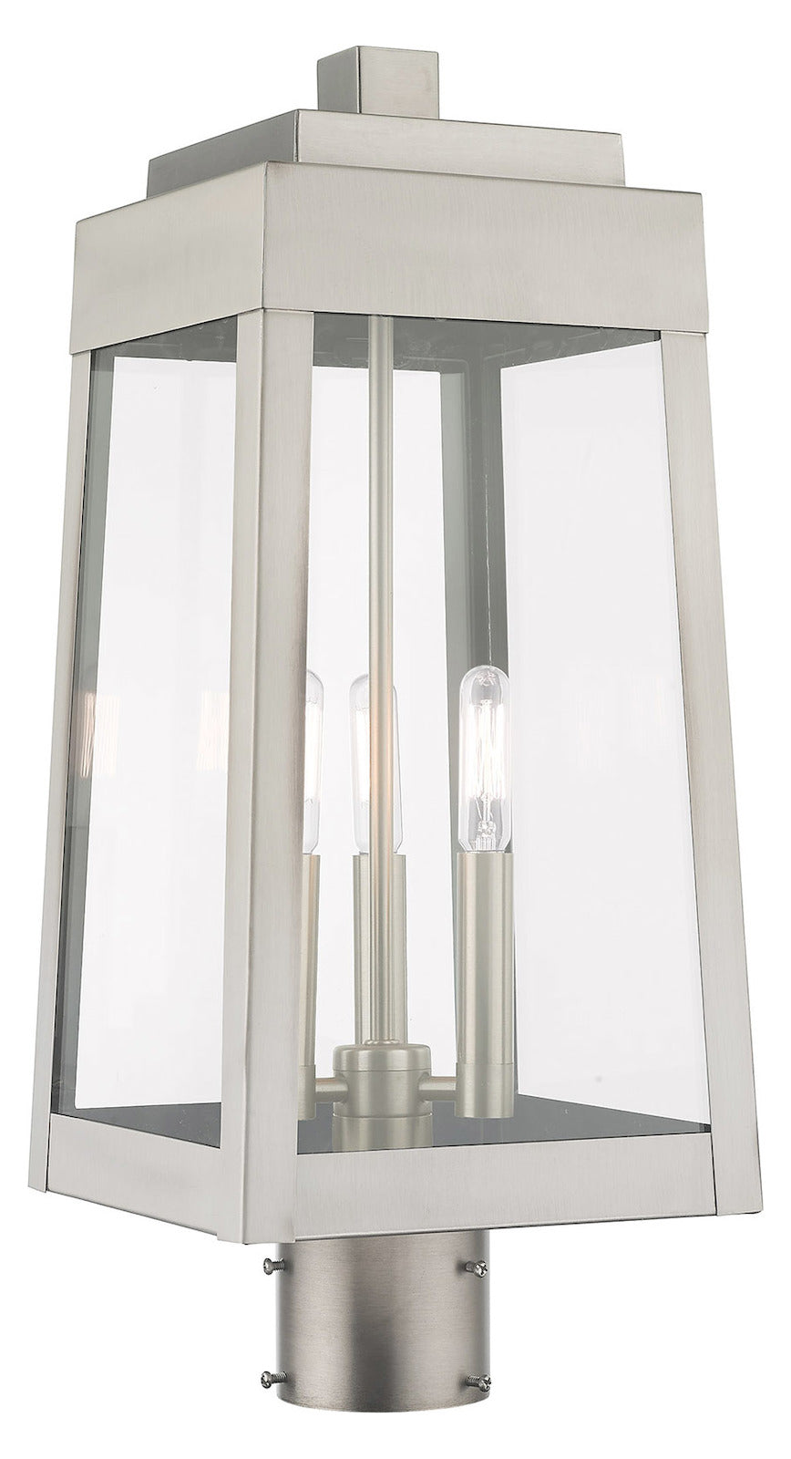 8.25 Inch 3 Light Post Top Lantern by Livex Lighting