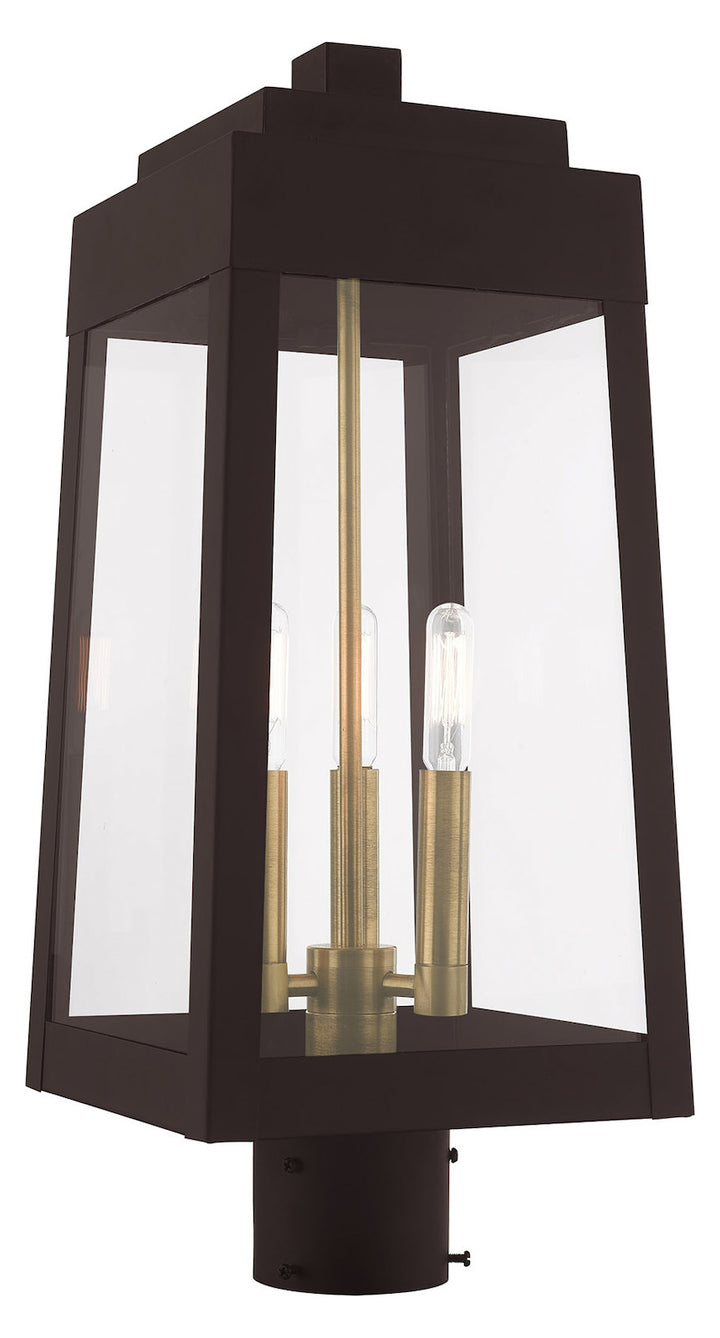 8.25 Inch 3 Light Post Top Lantern by Livex Lighting