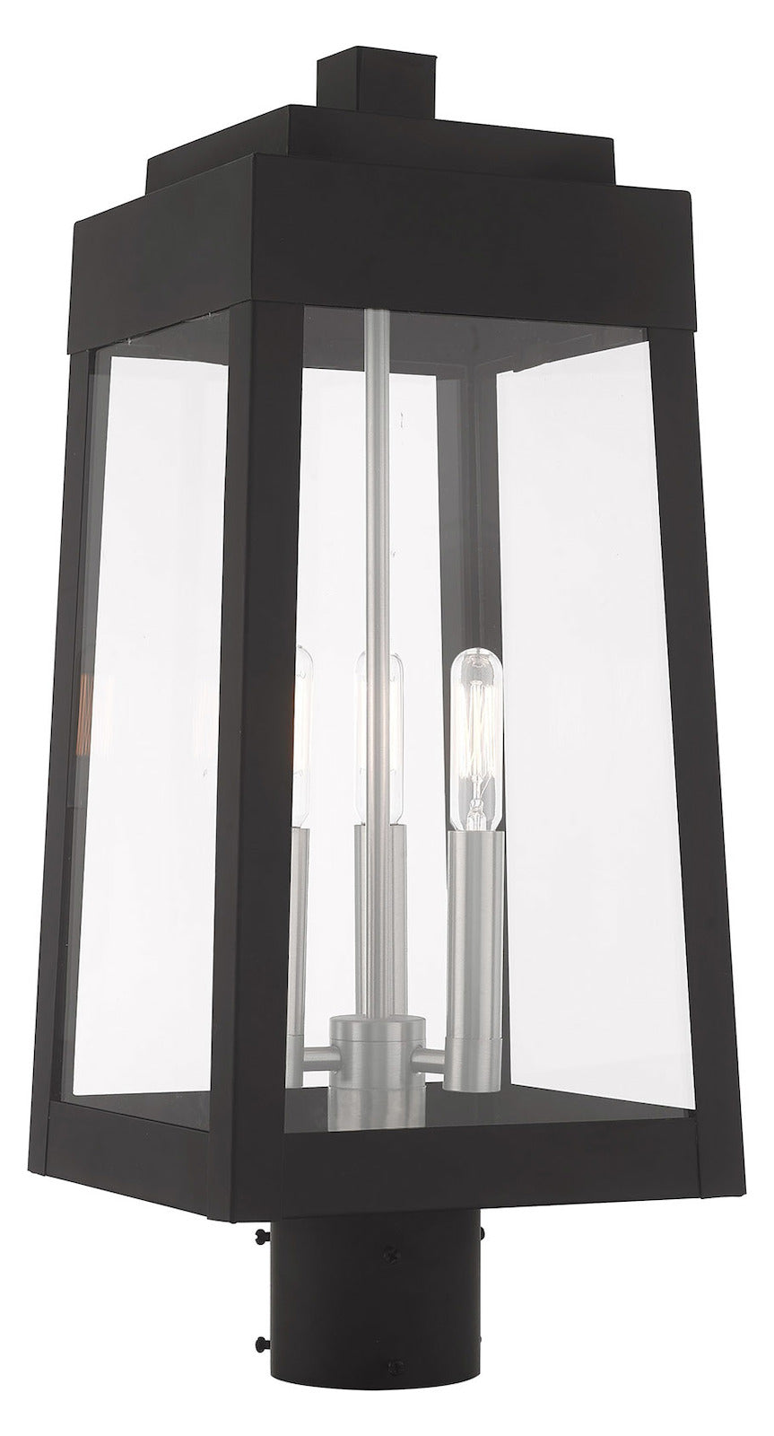 8.25 Inch 3 Light Post Top Lantern by Livex Lighting
