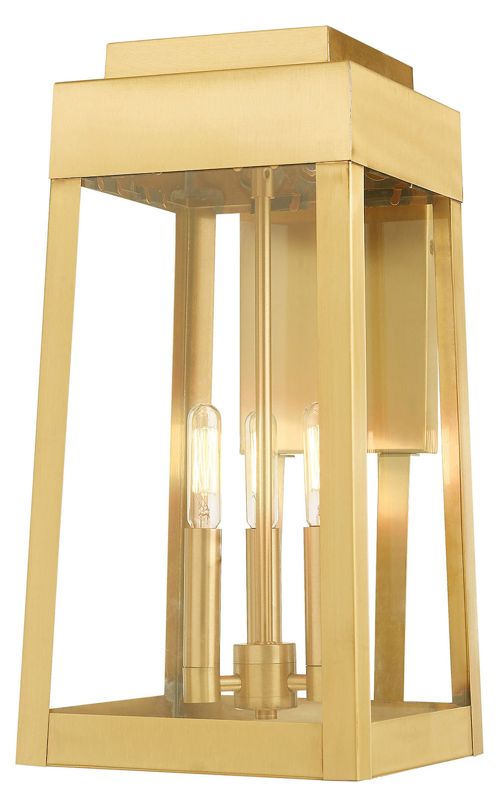 8.25 Inch 3 Light Wall Lantern by Livex Lighting