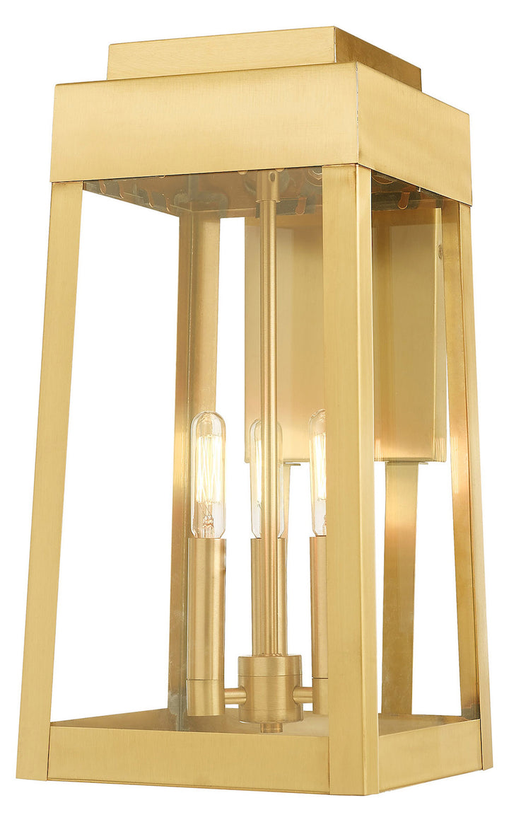 8.25 Inch 3 Light Wall Lantern by Livex Lighting