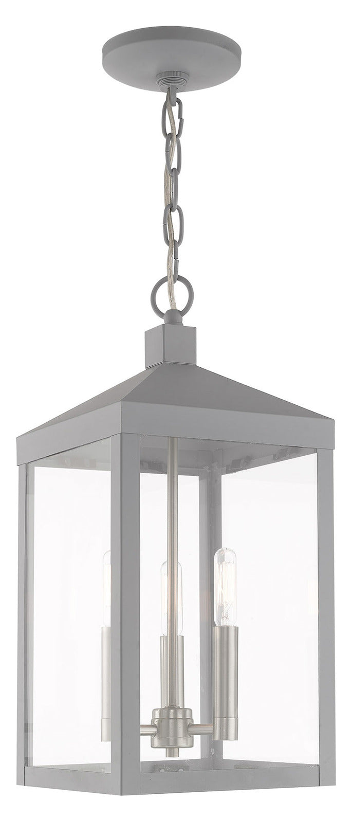 8.25 Inch 3 Light Pendant Lantern by Livex Lighting