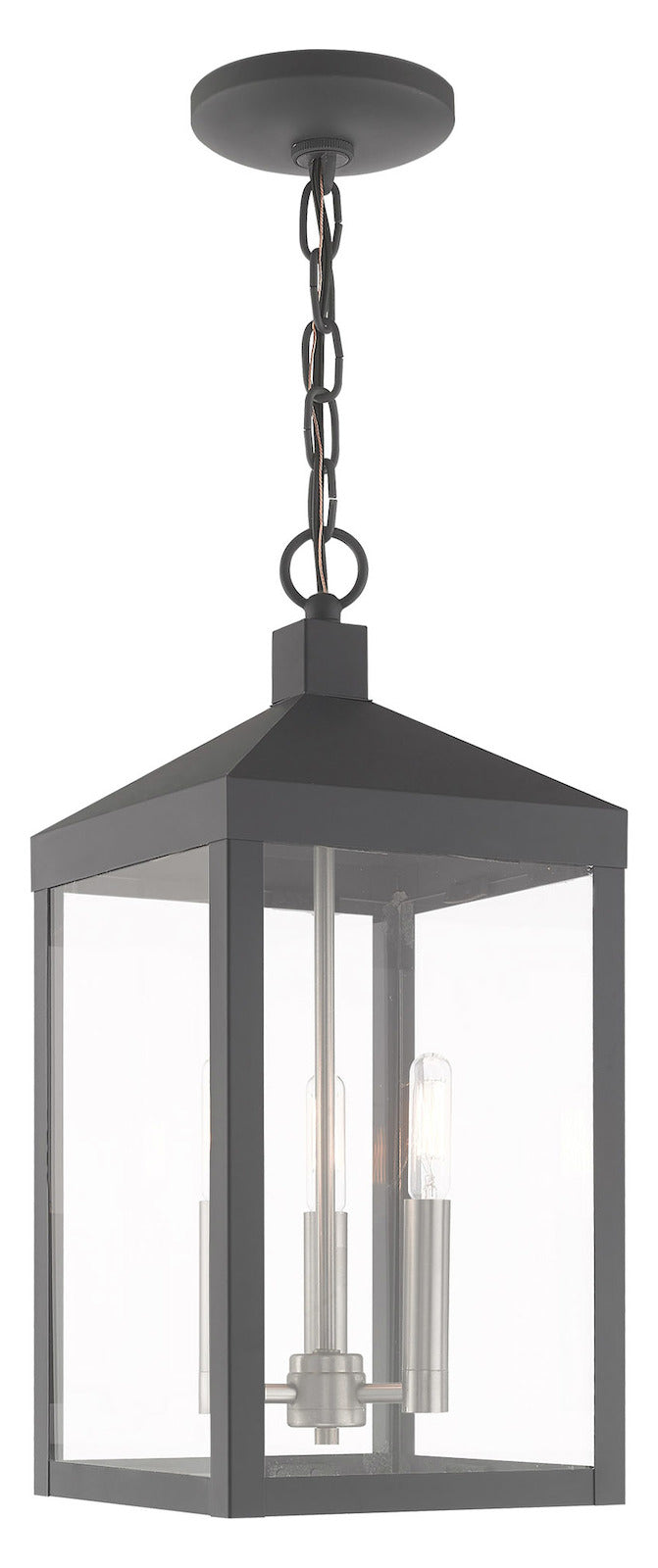 8.25 Inch 3 Light Pendant Lantern by Livex Lighting