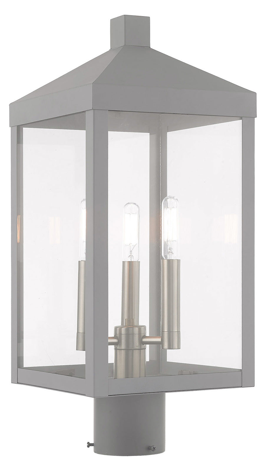 8.25 Inch 3 Light Post Top Lantern by Livex Lighting