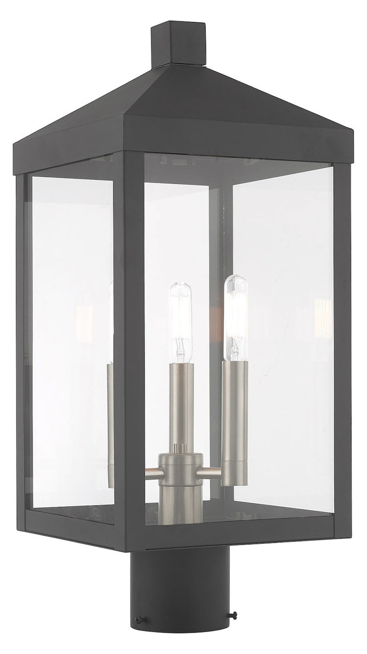 8.25 Inch 3 Light Post Top Lantern by Livex Lighting