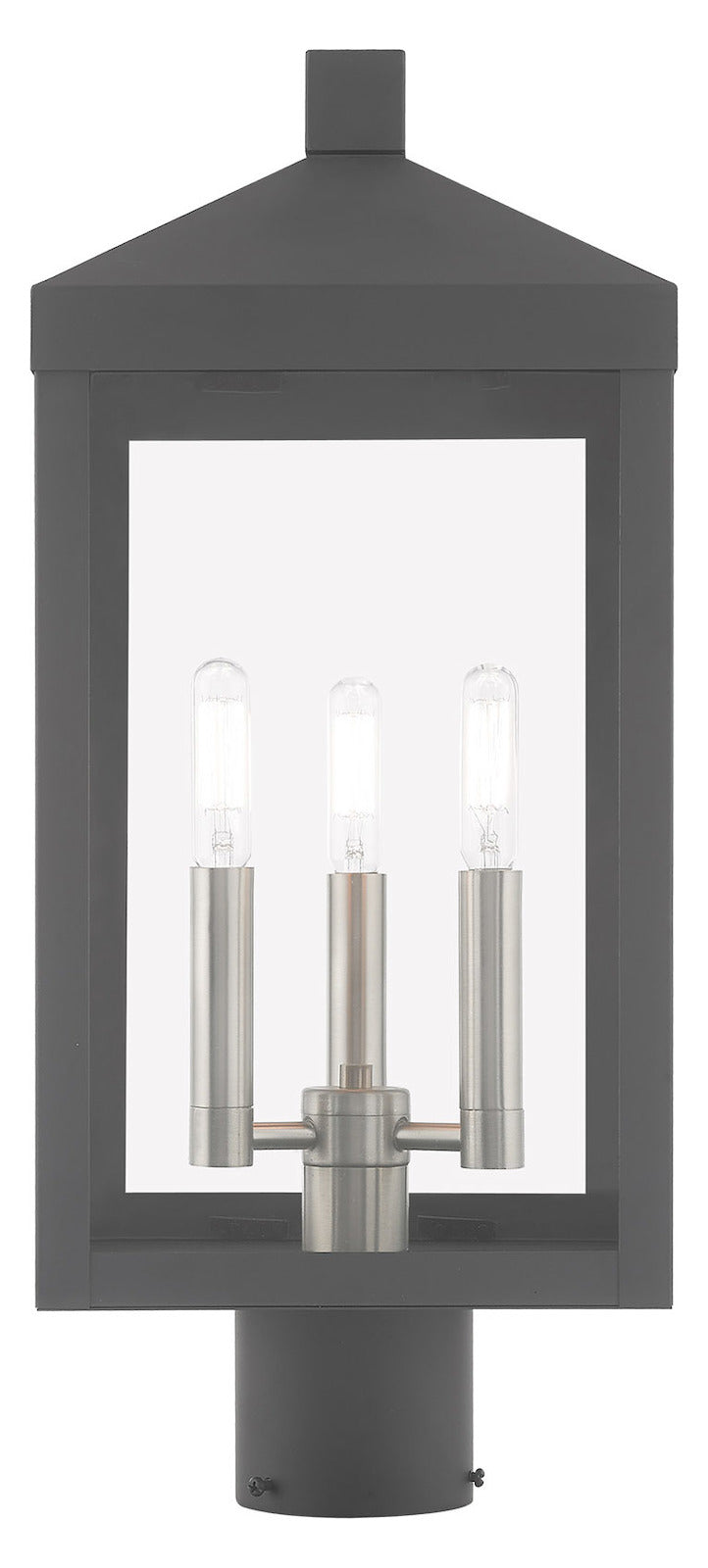 8.25 Inch 3 Light Post Top Lantern