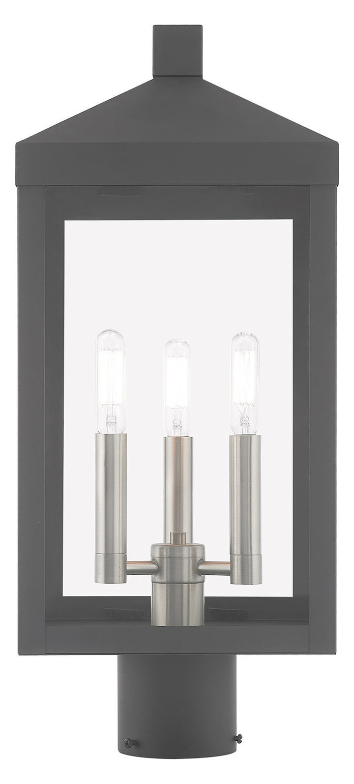 8.25 Inch 3 Light Post Top Lantern