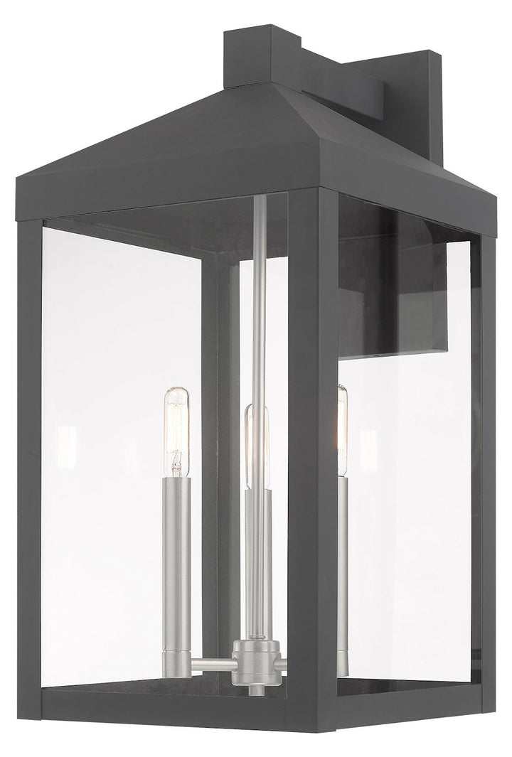 21.75 Inch 3 Light Wall Lantern by Livex Lighting