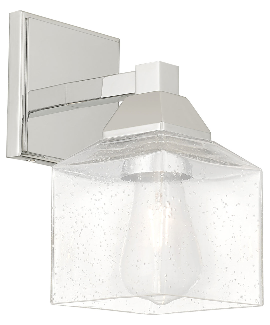 4.75 Inch 1 Light Wall Sconce With Clear Seeded Glass