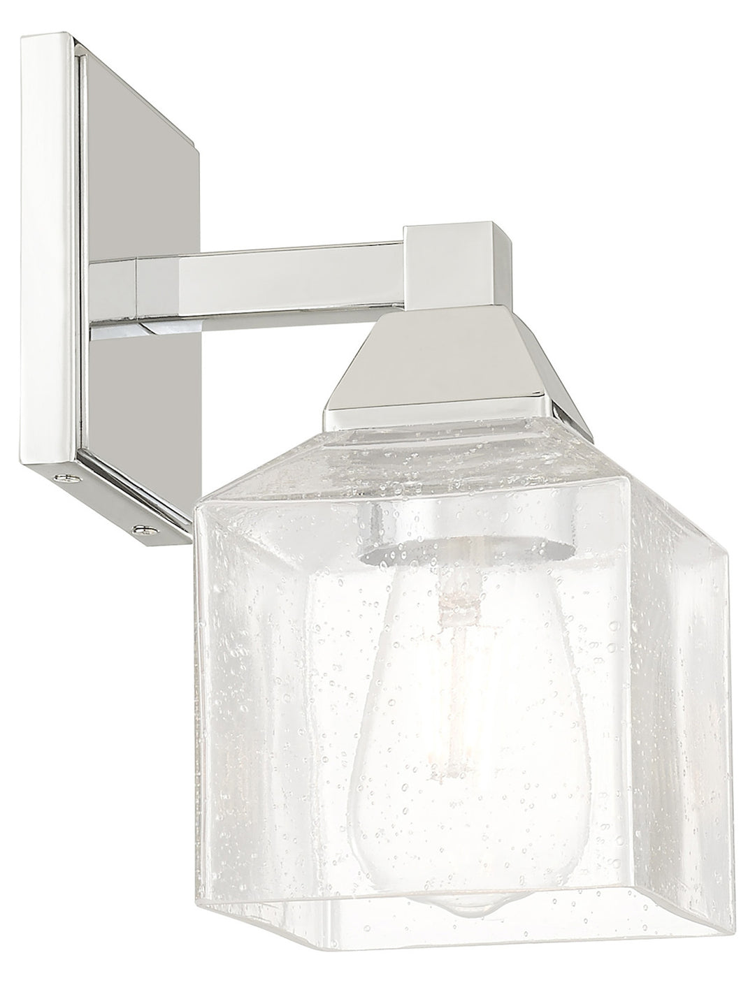 4.75 Inch 1 Light Wall Sconce With Clear Seeded Glass