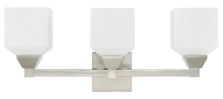 23 Inch 3 Light Bath Vanity With Opal White Glass