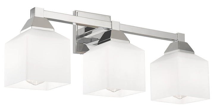 3 Light Bath Vanity With Opal White Glass