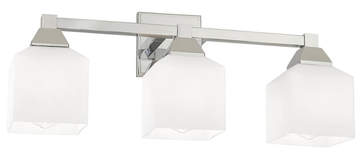 3 Light Bath Vanity With Opal White Glass