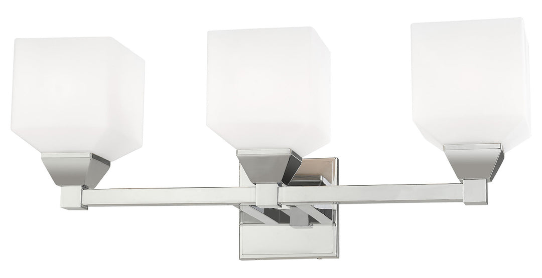 3 Light Bath Vanity With Opal White Glass