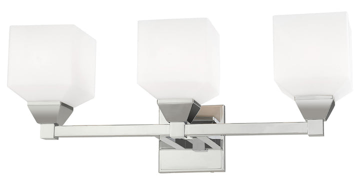 3 Light Bath Vanity With Opal White Glass