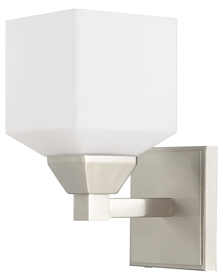 4.75 Inch 1 Light Wall Sconce With Opal White Glass