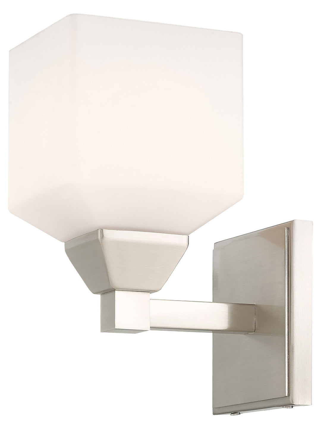 4.75 Inch 1 Light Wall Sconce With Opal White Glass