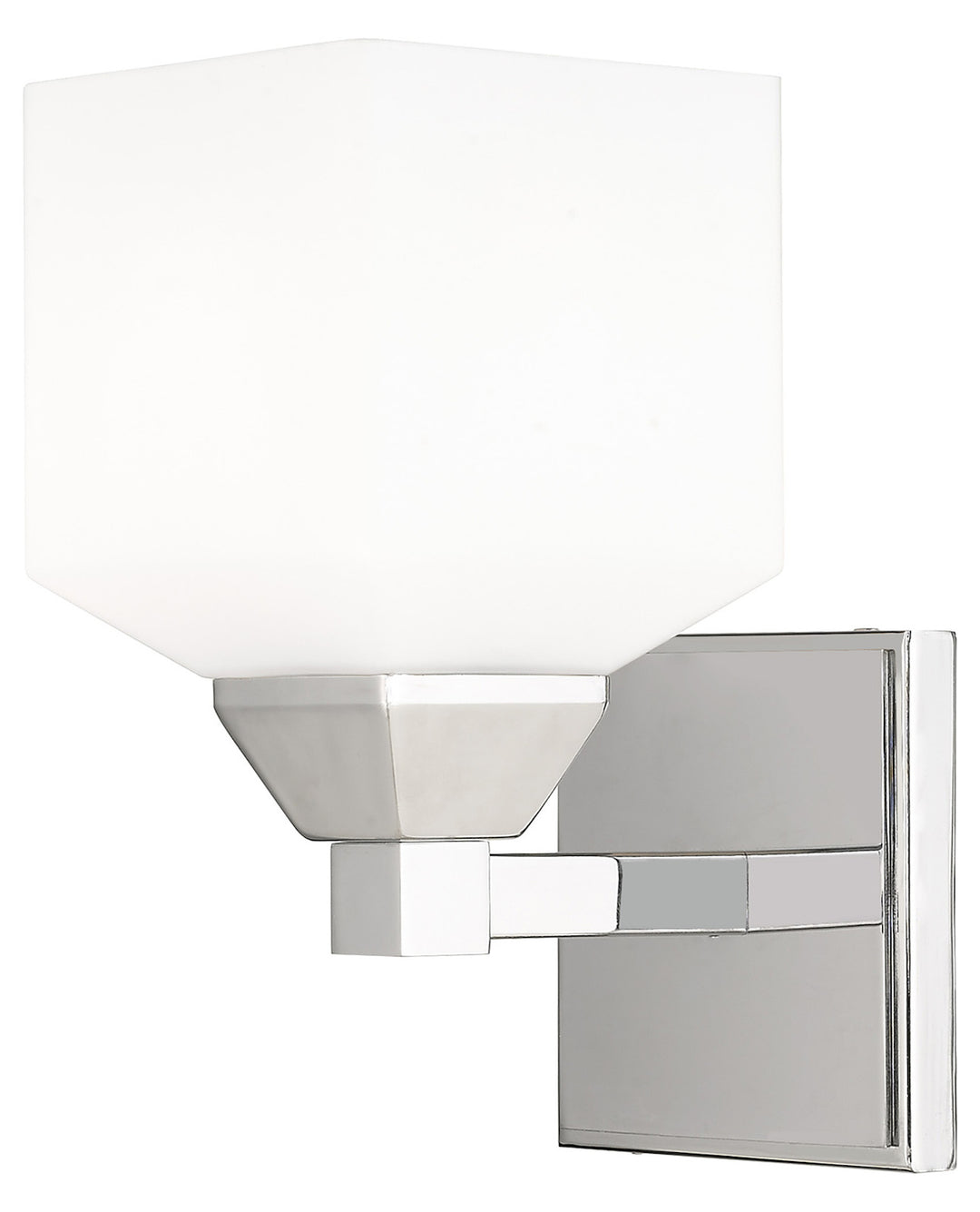 1 Light Wall Sconce With Opal White Glass by Livex Lighting