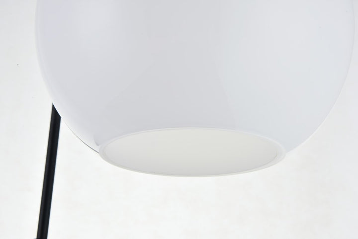 3 Lights Black Pendant With Frosted White Glass