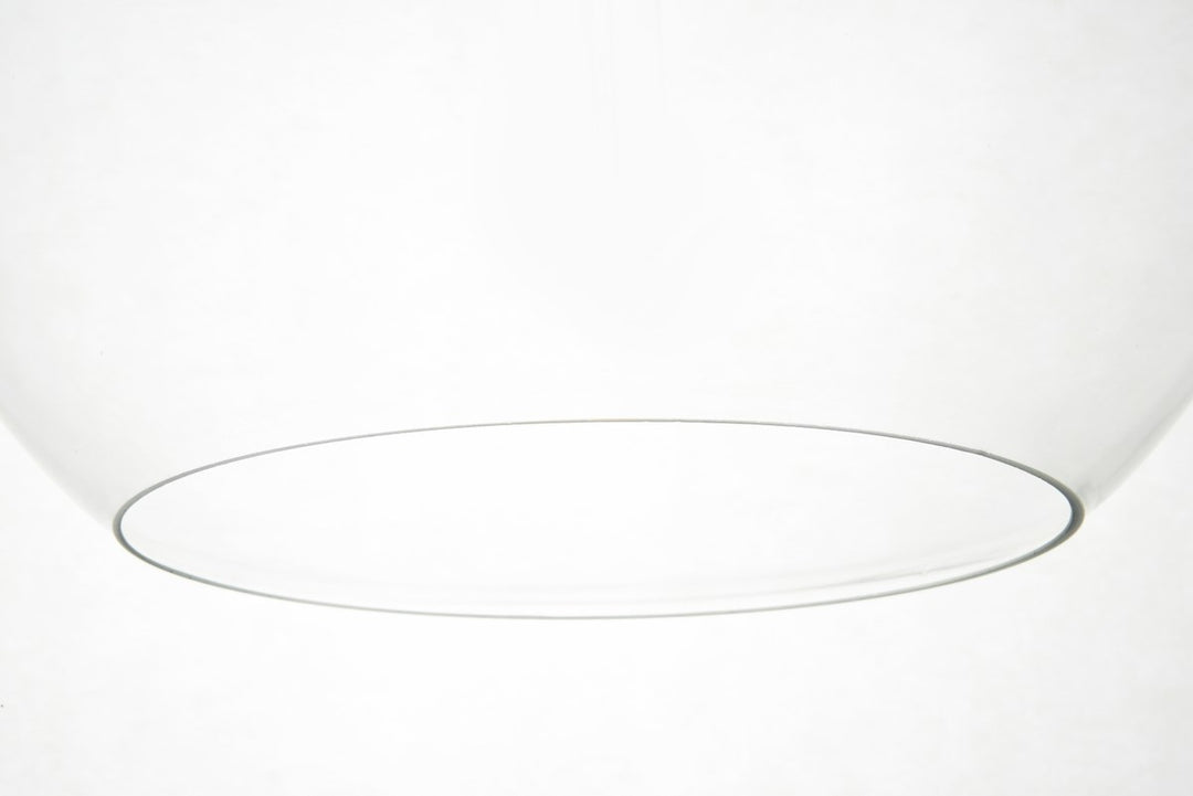 1 Light Chrome Pendant With Clear Glass