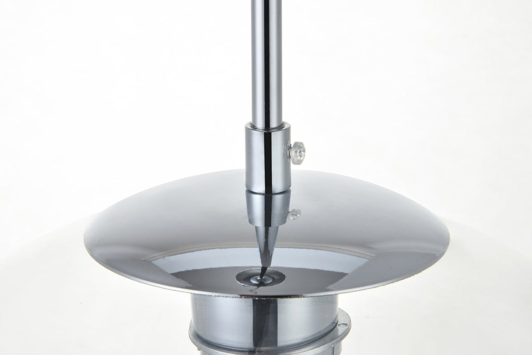 1 Light Chrome Pendant With Clear Glass