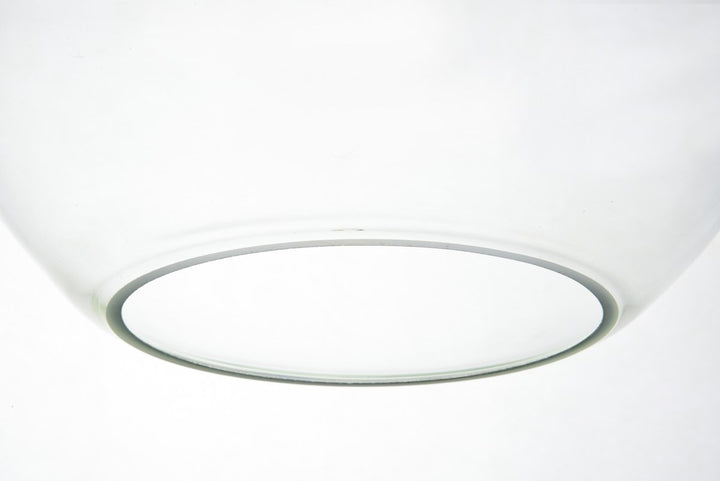 1 Light Chrome Pendant With Clear Glass