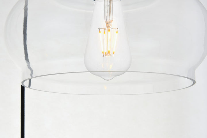 3 Lights Chrome Pendant With Clear Glass