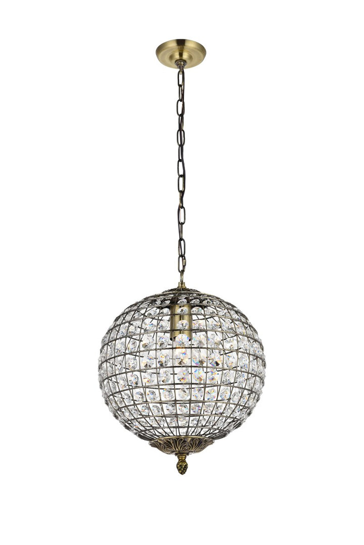 1 light 12 inch antique bronze pendant