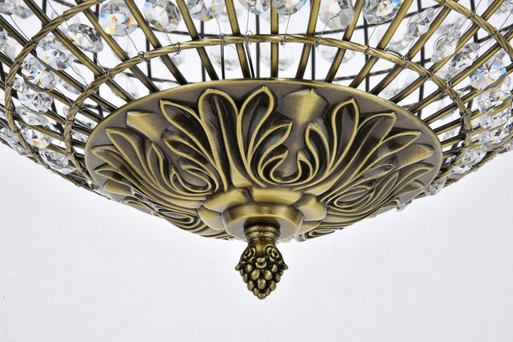 3 light 16 inch antique bronze pendant