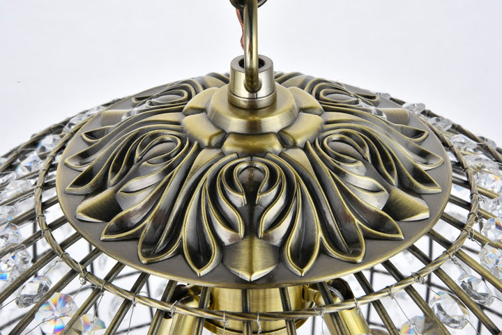 3 light 16 inch antique bronze pendant