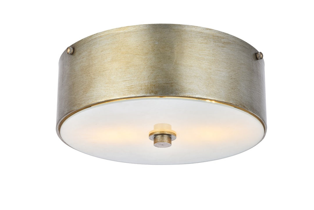 2 light 12 inch Vintage Silver flush mount by Living District