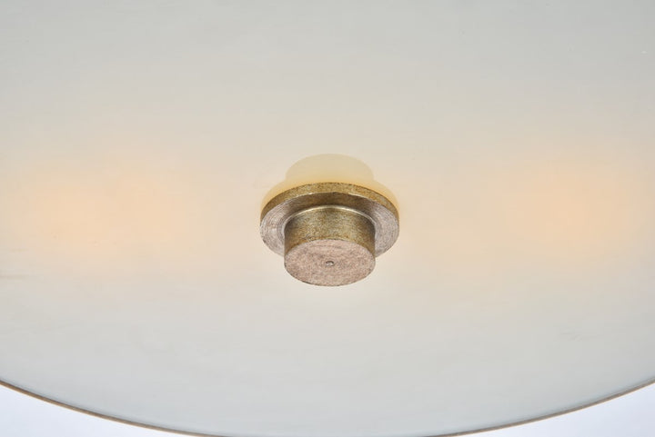 2 light 12 inch Vintage Silver flush mount