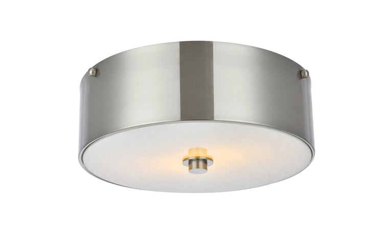 2 light 12 inch Burnished Nickel flush mount by Living District