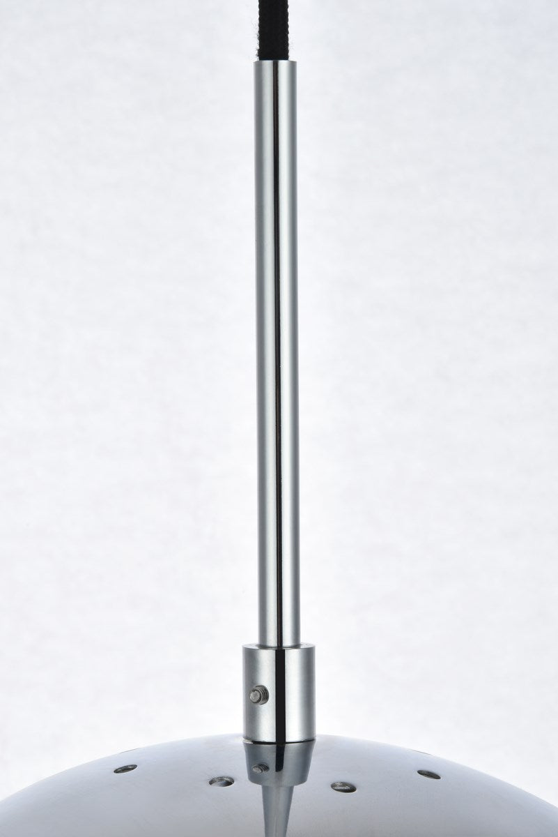 1 Light Chrome Pendant With Clear Glass